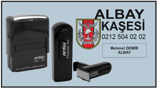 albay kaşesi, askeri kaşe, kişiye özel albay kaşesi, albay mühür, askeri personel kaşesi